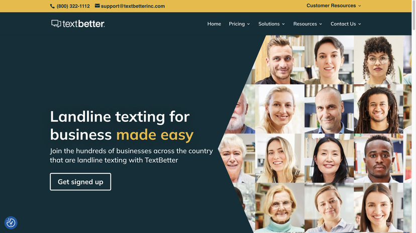 Textbetter redesign website increasing performance 73% Image